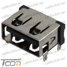 Гнездо USB тип A (90 град.) монтажное (Тип 2), Tcom